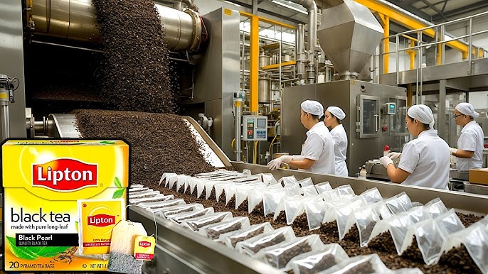 Quy trình sản xuất trà túi lọc công nghiệp